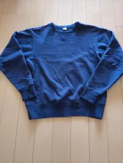 FLAT HEAD ネイビー スウェット Lサイズのサムネイル