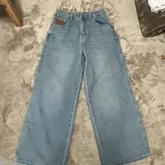 ライトブルー ストレートデニム ハイウエスト