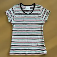 Ray BEAMS ストライプ 半袖Tシャツ