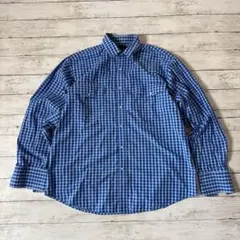 マ*シ様 ラングラー ウエスタンシャツ ブルー チェック XL 送料無料　メンズ