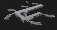 S=1/400用 空港ジオラマ 駐機スポット 駐機場 エプロン - メルカリ
