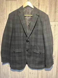 美品 De Petrillo ヘリンボーン地 テーラードジャケット 50サイズ