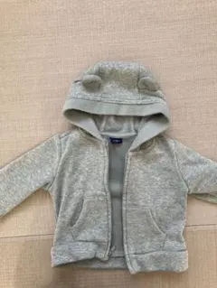 babyGap フリースパーカー 6-12ヶ月 グレー