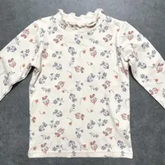 【未使用】ドキンちゃん 長袖Tシャツ100cm フリルネック 花柄 アンパンマン