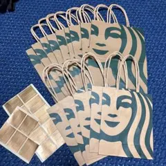 まとめ売り✩Starbucks 大小紙袋&ギフトシール