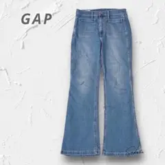 R3280【GAP】今季トレンド フレアデニム ハイライズ 脚長美脚 W30