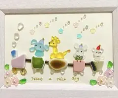 ☆専用☆シーグラスアート　おめでとう☆素敵な一日を