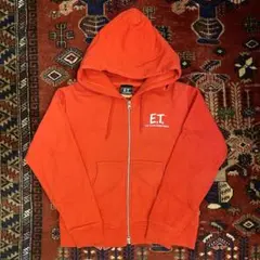 E.T. × BEAMSバックプリント パーカー 赤 BEAMS BOY