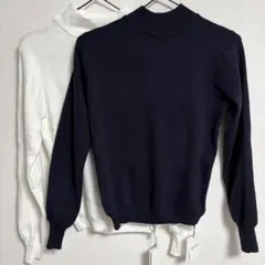 新品未使用タグ付き　グレイル　カシミヤタッチハイネックニットトップス長袖 L