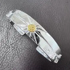 太陽モチーフ シルバーバングル、メンズアクセサリー