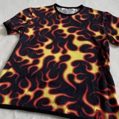 ピンクドラゴン ミラクルウーマン ファイヤーパターン Tシャツ 総柄 炎のサムネイル