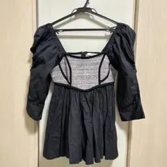 SNIDEL オフショルダー トップス ブラック　ブラウス