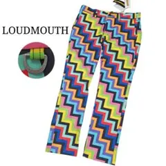 Loud MouthラウドマウスパッチワークチェックパンツW36ゴルフウェア古着 Loud MouthラウドマウスパッチワークチェックパンツW36ゴルフウェア