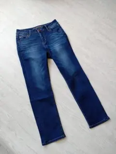 クロッシープレミアム✿ダークブルースリムフィットデニムしまむら