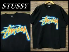 XL 美品 24SS ステューシー サーモグラフィー ストック ロゴ Tシャツ