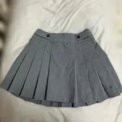 Heather プリーツスカート グレー