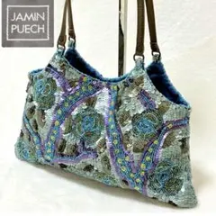 ◆美品◆JAMIN PUECH ビーズ スパンコール レザーバッグ