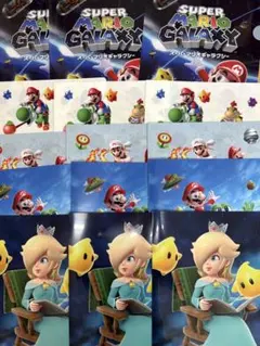 スーパーマリオギャラクシー Ａ4クリアファイル　5種セットセブンイレブン3セット