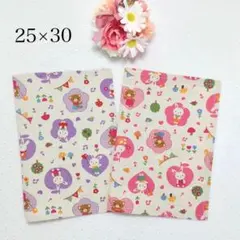レトロな可愛さ♡ 25×30ランチョンマット クロス 2枚セット 女の子