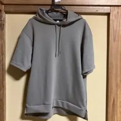 GU ユニセックス5分袖ドライダブルフェイスパーカー Mサイズ