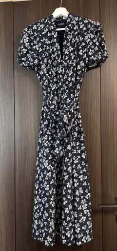 ラルフローレン　ワンピース　花柄　ネイビー