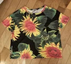 ZARA TRAFALUC ひまわり柄 夏のTシャツ EUR/USAのSサイズのサムネイル
