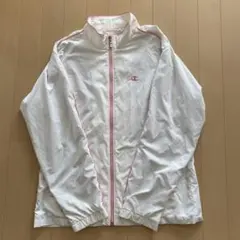 Champion ホワイト ジップアップパーカー