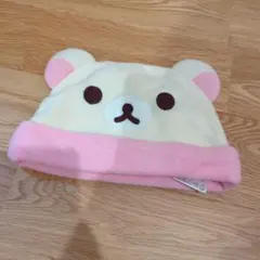 クマ耳付きベビー帽子