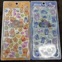 正規品　ディズニー　プチドロップステッカー　シール　2点セット