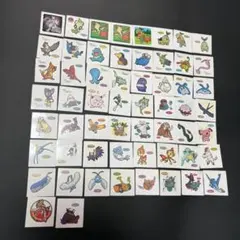 ポケモン　デコキャラシール　58枚　まとめ売り