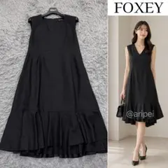 FOXEY デイジーリン フォクシー ワッフルレディ ジャガードワンピース 黒 美品✨デイジーリン フォクシー ワッフルレディ ジャガードワンピース