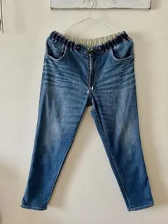 MONAME デニム イージースリム ゴム 紐付 パンツ Mのサムネイル