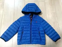 POLO ラルフローレン ダウン 100 アウター 青 フード キッズ 子供服