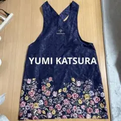 Yumi sienne エプロン ネイビー 薔薇柄 M-Lのサムネイル
