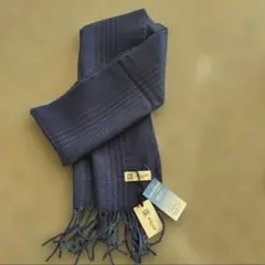 MICHEL KLEIN ブルー マフラー