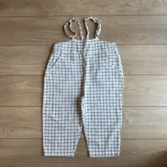 【新品未使用】チェック柄オーバーオール