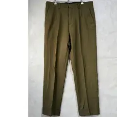 美品☆ザラ スラックス タック入りテーパードパンツ センタープレス 大きいサイズ