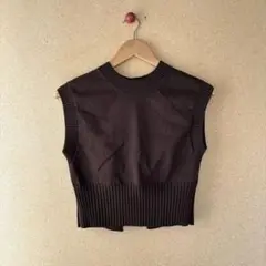 【美品】AURALEE ベージュ ベスト 背面スナップボタン　サイズ1 美品】AURALEE ベージュ ベスト 背面スナップボタン サイズ1
