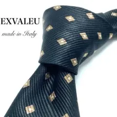 【極美品】 EXVALEU 小紋柄 ブラック