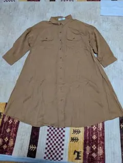 Emsexcite Mサイズ ブラウン シャツワンピース　エムズエキサイト