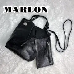 美品 MARLON マーロンフィレンツェ 2WAYミニトートバッグ ビアズリー