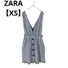 ZARA ツイードジャンパースカート ミニワンピース【XS】