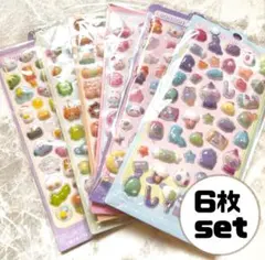 6枚セット　ボンボンドロップシールぷくぷくシール