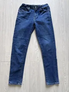 UNIQLO KIDS ストレートデニム 150サイズ ダークブルー