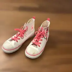 xガール　Converse ハイカットスニーカー 22.0cm ホワイト/ピンク