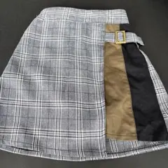 ギンガムチェック キュロットスカート 130cm