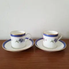 【未使用】Tiffany デミタスカップ&ソーサー　2客