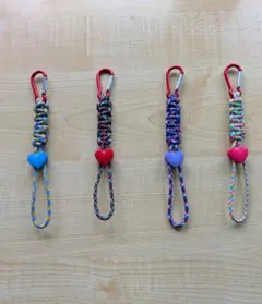 ペットボトルホルダー（1つ）パラコード ④ハートピンク♡のサムネイル