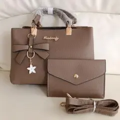 ブラウン ショルダーバッグ