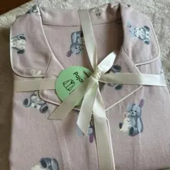 GU パジャマ　ウサギ柄ピンク